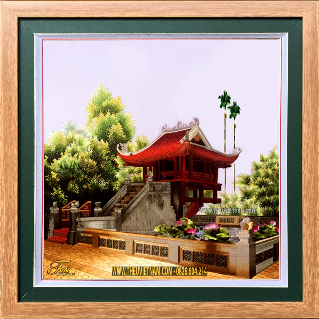Tranh thêu Chùa Một Cột - CMC03-2 5 Tranh thêu Chùa Một Cột - CMC04