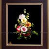 Tranh Thêu Giỏ Hoa Hồng - TV-GHH 1 tranh theu hoa fangse