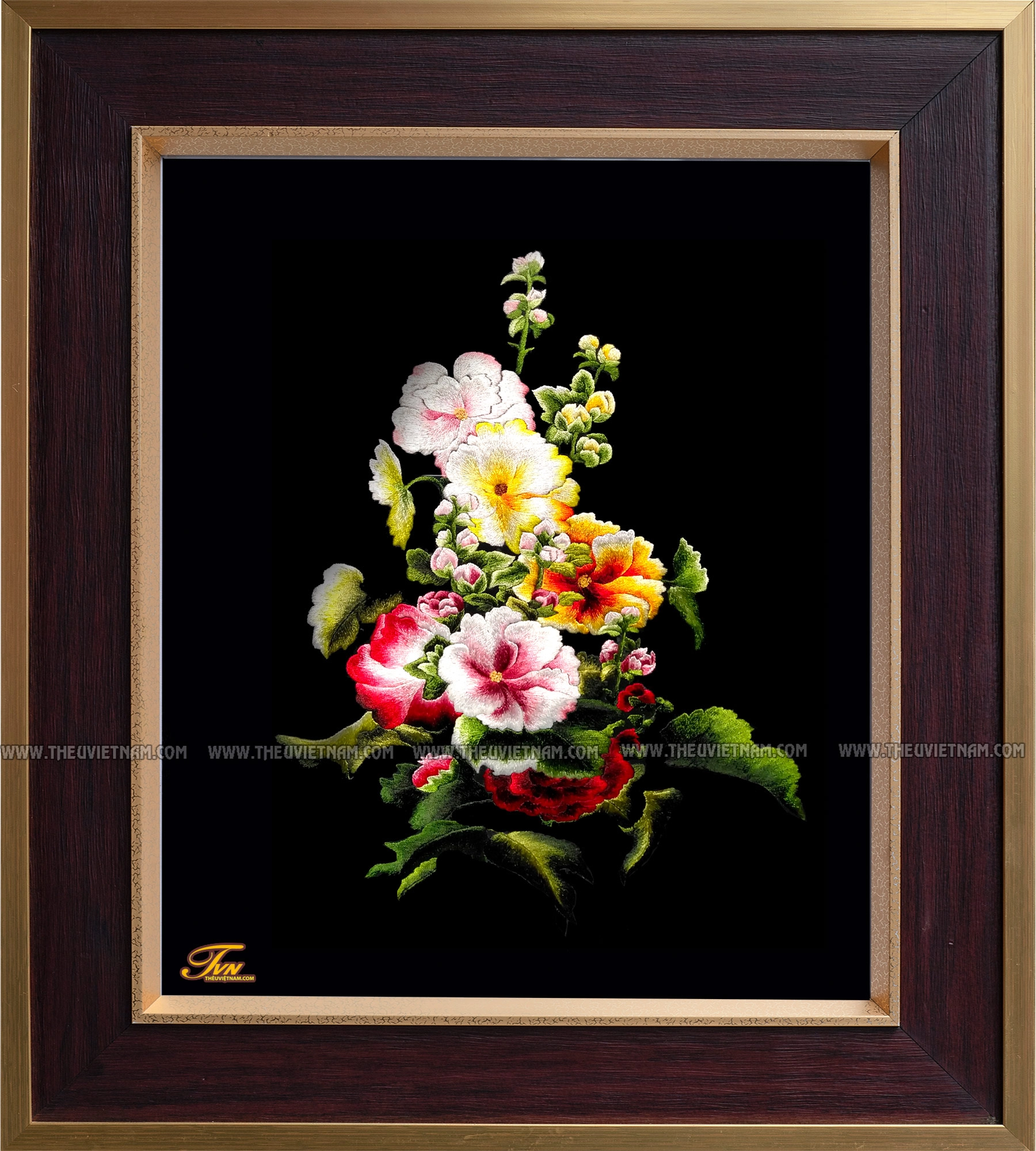 Tranh Thêu Hoa Fangse - TV-HFS02 tranh theu hoa fangse