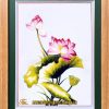 Tranh thêu hoa sen - HSLN26